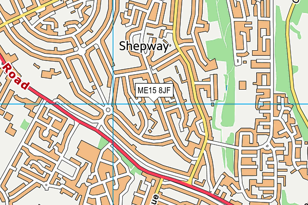 ME15 8JF map - OS VectorMap District (Ordnance Survey)