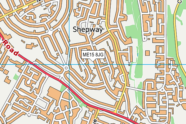 ME15 8JG map - OS VectorMap District (Ordnance Survey) ME15 8JG map - OS VectorMap District (Ordnance Survey)