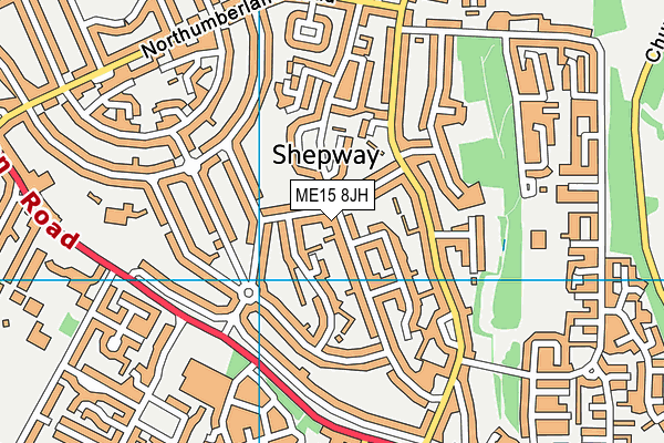 ME15 8JH map - OS VectorMap District (Ordnance Survey) ME15 8JH map - OS VectorMap District (Ordnance Survey)