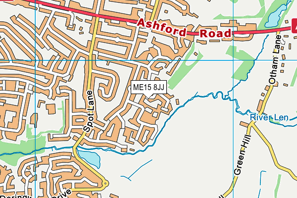ME15 8JJ map - OS VectorMap District (Ordnance Survey) ME15 8JJ map - OS VectorMap District (Ordnance Survey)
