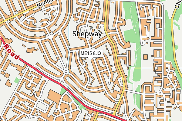 ME15 8JQ map - OS VectorMap District (Ordnance Survey) ME15 8JQ map - OS VectorMap District (Ordnance Survey)
