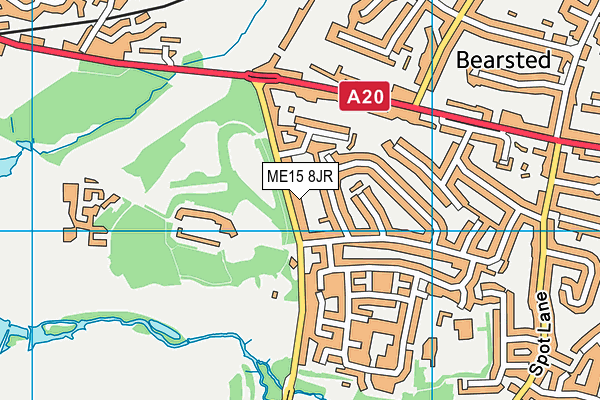 ME15 8JR map - OS VectorMap District (Ordnance Survey)