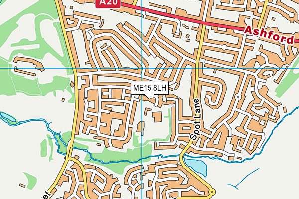 ME15 8LH map - OS VectorMap District (Ordnance Survey) ME15 8LH map - OS VectorMap District (Ordnance Survey)