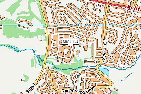 ME15 8LJ map - OS VectorMap District (Ordnance Survey) ME15 8LJ map - OS VectorMap District (Ordnance Survey)