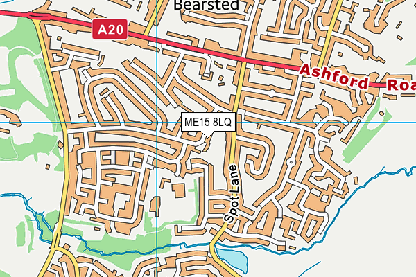 ME15 8LQ map - OS VectorMap District (Ordnance Survey) ME15 8LQ map - OS VectorMap District (Ordnance Survey)
