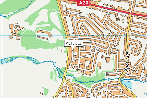 ME15 8LZ map - OS VectorMap District (Ordnance Survey) ME15 8LZ map - OS VectorMap District (Ordnance Survey)