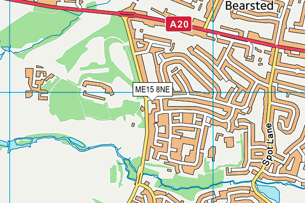 ME15 8NE map - OS VectorMap District (Ordnance Survey) ME15 8NE map - OS VectorMap District (Ordnance Survey)