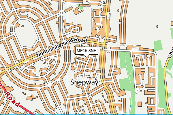 ME15 8NH map - OS VectorMap District (Ordnance Survey) ME15 8NH map - OS VectorMap District (Ordnance Survey)