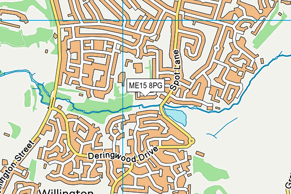 ME15 8PG map - OS VectorMap District (Ordnance Survey) ME15 8PG map - OS VectorMap District (Ordnance Survey)