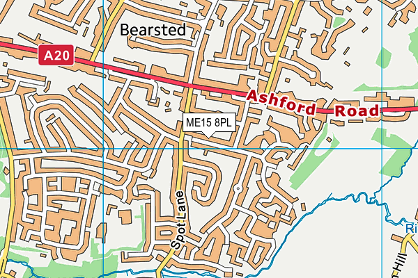 ME15 8PL map - OS VectorMap District (Ordnance Survey) ME15 8PL map - OS VectorMap District (Ordnance Survey)