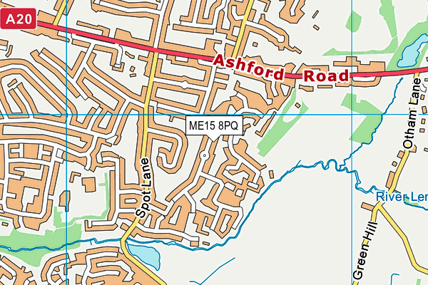 ME15 8PQ map - OS VectorMap District (Ordnance Survey) ME15 8PQ map - OS VectorMap District (Ordnance Survey)