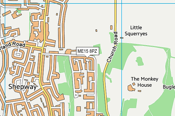 ME15 8PZ map - OS VectorMap District (Ordnance Survey) ME15 8PZ map - OS VectorMap District (Ordnance Survey)