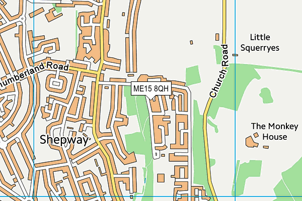 ME15 8QH map - OS VectorMap District (Ordnance Survey) ME15 8QH map - OS VectorMap District (Ordnance Survey)