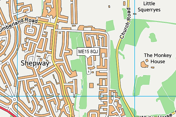 ME15 8QJ map - OS VectorMap District (Ordnance Survey) ME15 8QJ map - OS VectorMap District (Ordnance Survey)