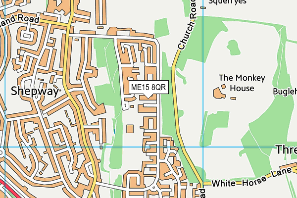 ME15 8QR map - OS VectorMap District (Ordnance Survey) ME15 8QR map - OS VectorMap District (Ordnance Survey)