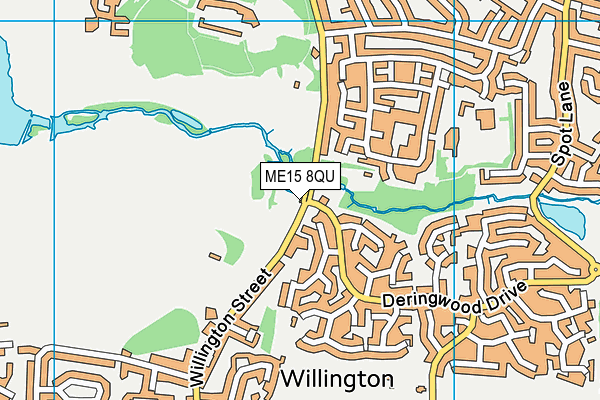 ME15 8QU map - OS VectorMap District (Ordnance Survey) ME15 8QU map - OS VectorMap District (Ordnance Survey)