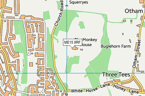 ME15 8RF map - OS VectorMap District (Ordnance Survey)