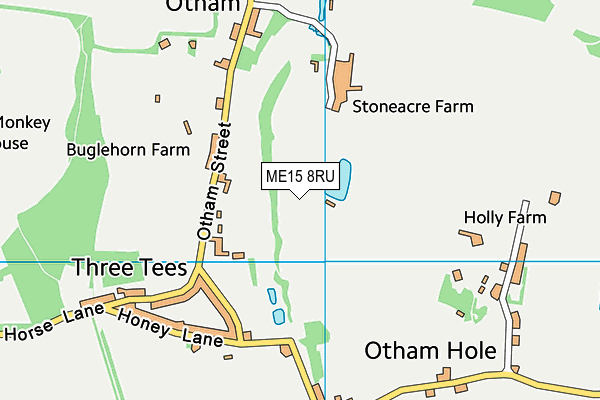 ME15 8RU map - OS VectorMap District (Ordnance Survey) ME15 8RU map - OS VectorMap District (Ordnance Survey)