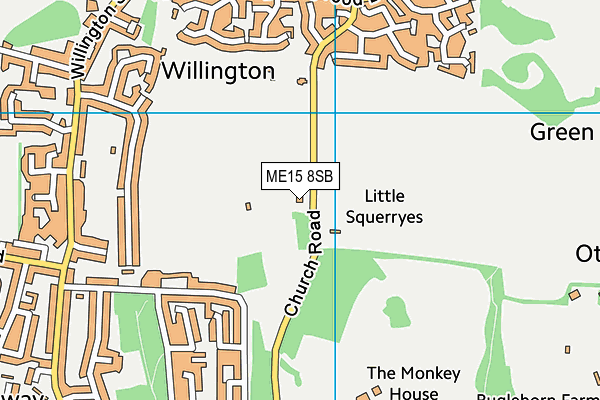 ME15 8SB map - OS VectorMap District (Ordnance Survey) ME15 8SB map - OS VectorMap District (Ordnance Survey)