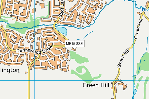 ME15 8SE map - OS VectorMap District (Ordnance Survey)