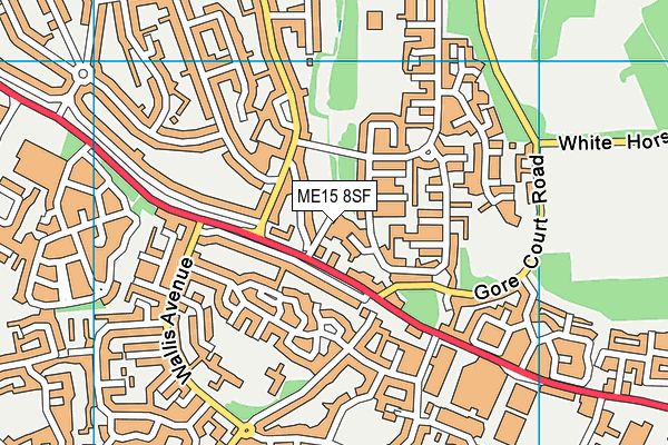 ME15 8SF map - OS VectorMap District (Ordnance Survey) ME15 8SF map - OS VectorMap District (Ordnance Survey)