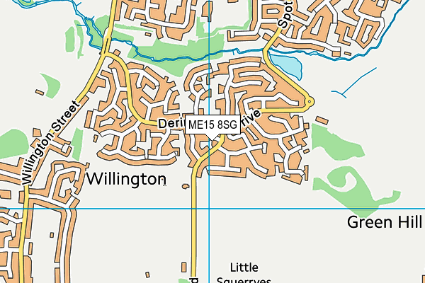 ME15 8SG map - OS VectorMap District (Ordnance Survey) ME15 8SG map - OS VectorMap District (Ordnance Survey)