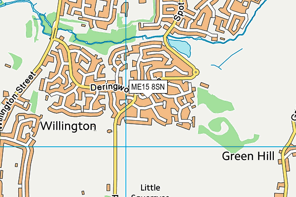 ME15 8SN map - OS VectorMap District (Ordnance Survey)