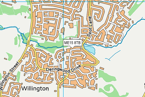ME15 8TB map - OS VectorMap District (Ordnance Survey) ME15 8TB map - OS VectorMap District (Ordnance Survey)