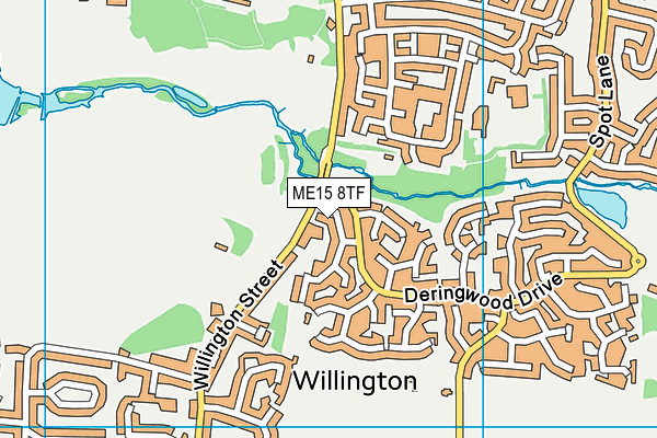 ME15 8TF map - OS VectorMap District (Ordnance Survey) ME15 8TF map - OS VectorMap District (Ordnance Survey)