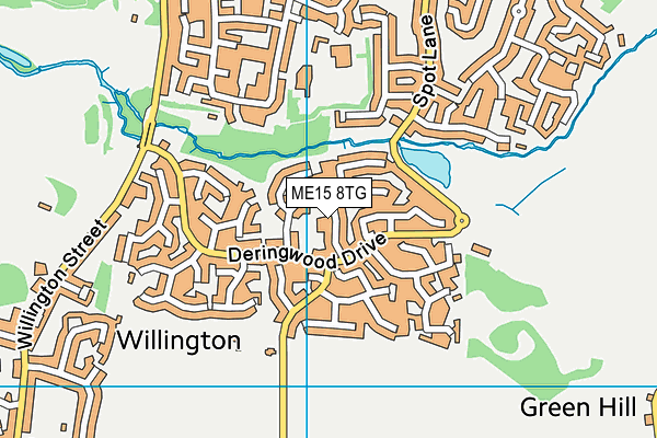 ME15 8TG map - OS VectorMap District (Ordnance Survey) ME15 8TG map - OS VectorMap District (Ordnance Survey)