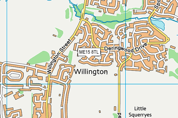 ME15 8TL map - OS VectorMap District (Ordnance Survey) ME15 8TL map - OS VectorMap District (Ordnance Survey)