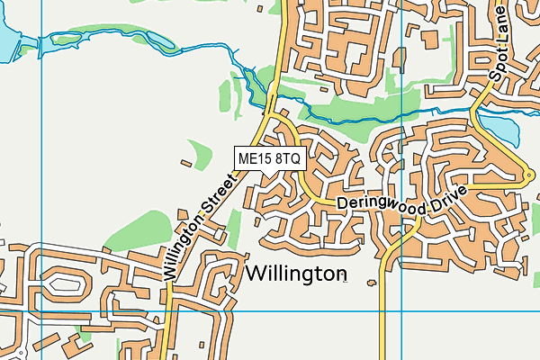 ME15 8TQ map - OS VectorMap District (Ordnance Survey) ME15 8TQ map - OS VectorMap District (Ordnance Survey)