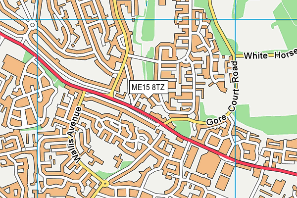 ME15 8TZ map - OS VectorMap District (Ordnance Survey) ME15 8TZ map - OS VectorMap District (Ordnance Survey)