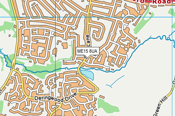 ME15 8UA map - OS VectorMap District (Ordnance Survey) ME15 8UA map - OS VectorMap District (Ordnance Survey)