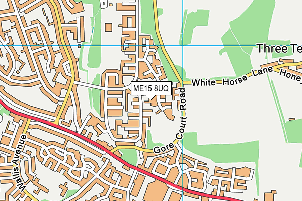 ME15 8UQ map - OS VectorMap District (Ordnance Survey) ME15 8UQ map - OS VectorMap District (Ordnance Survey)