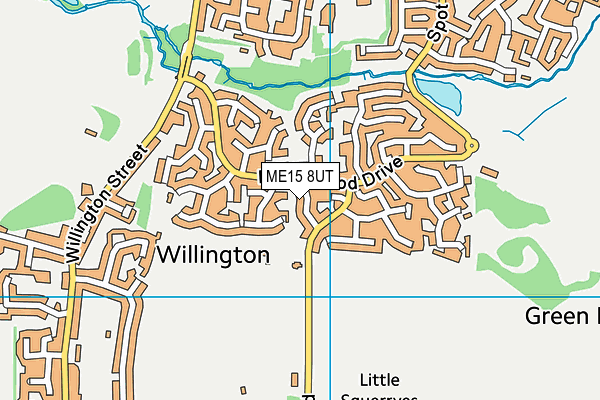 ME15 8UT map - OS VectorMap District (Ordnance Survey) ME15 8UT map - OS VectorMap District (Ordnance Survey)