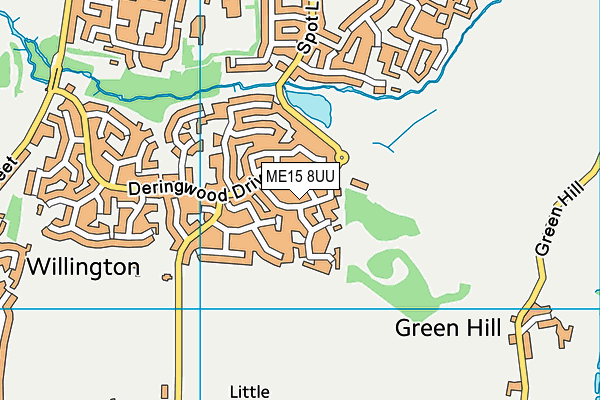 ME15 8UU map - OS VectorMap District (Ordnance Survey) ME15 8UU map - OS VectorMap District (Ordnance Survey)