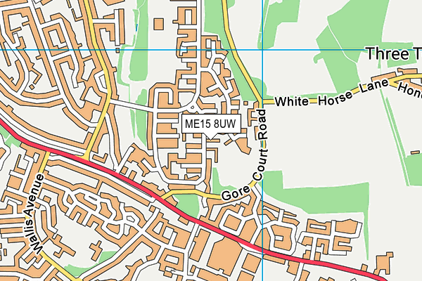 ME15 8UW map - OS VectorMap District (Ordnance Survey) ME15 8UW map - OS VectorMap District (Ordnance Survey)