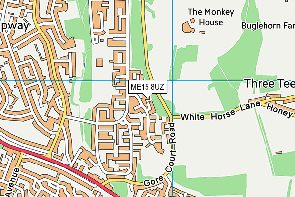ME15 8UZ map - OS VectorMap District (Ordnance Survey) ME15 8UZ map - OS VectorMap District (Ordnance Survey)