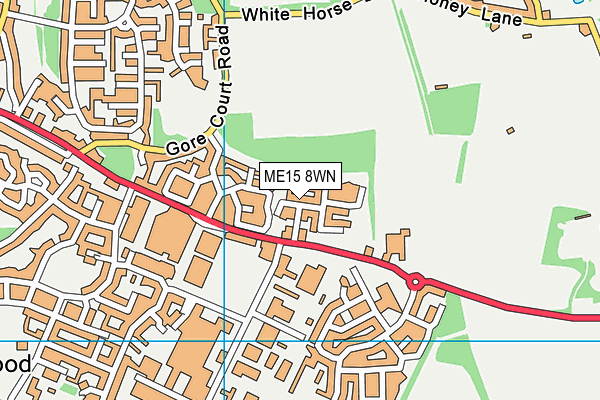 ME15 8WN map - OS VectorMap District (Ordnance Survey) ME15 8WN map - OS VectorMap District (Ordnance Survey)