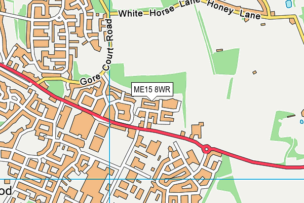 ME15 8WR map - OS VectorMap District (Ordnance Survey) ME15 8WR map - OS VectorMap District (Ordnance Survey)
