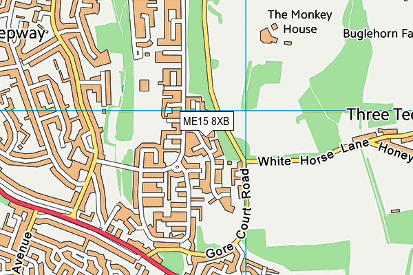 ME15 8XB map - OS VectorMap District (Ordnance Survey) ME15 8XB map - OS VectorMap District (Ordnance Survey)