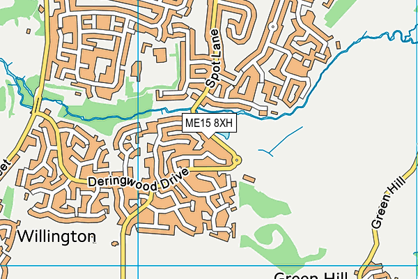 ME15 8XH map - OS VectorMap District (Ordnance Survey) ME15 8XH map - OS VectorMap District (Ordnance Survey)