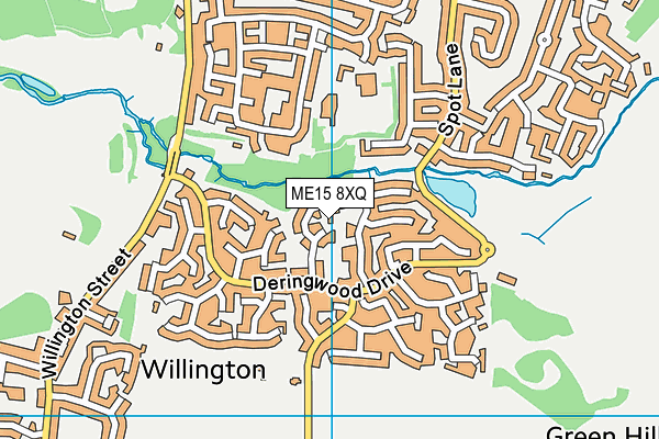 ME15 8XQ map - OS VectorMap District (Ordnance Survey) ME15 8XQ map - OS VectorMap District (Ordnance Survey)