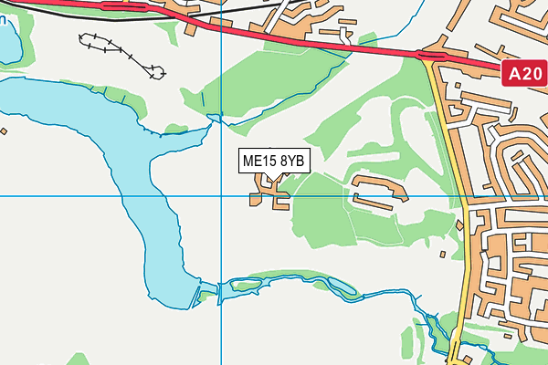 ME15 8YB map - OS VectorMap District (Ordnance Survey) ME15 8YB map - OS VectorMap District (Ordnance Survey)
