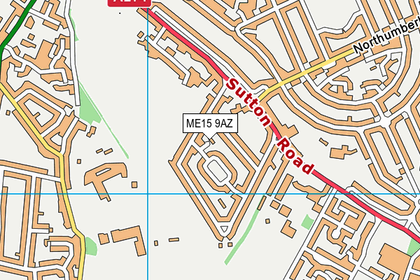 ME15 9AZ map - OS VectorMap District (Ordnance Survey) ME15 9AZ map - OS VectorMap District (Ordnance Survey)