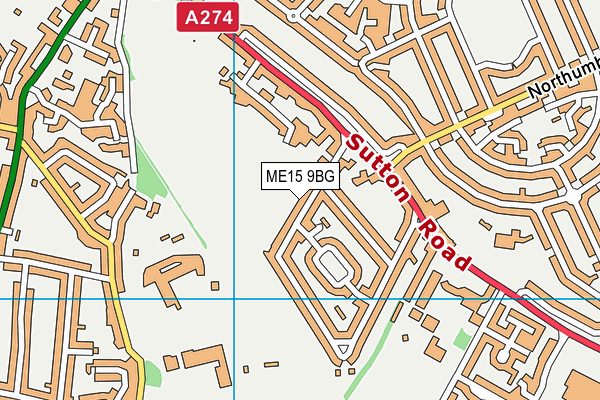 ME15 9BG map - OS VectorMap District (Ordnance Survey)