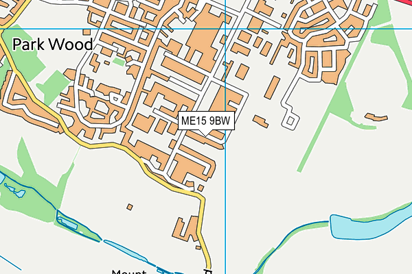 ME15 9BW map - OS VectorMap District (Ordnance Survey) ME15 9BW map - OS VectorMap District (Ordnance Survey)