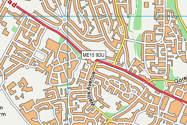 ME15 9DU map - OS VectorMap District (Ordnance Survey) ME15 9DU map - OS VectorMap District (Ordnance Survey)