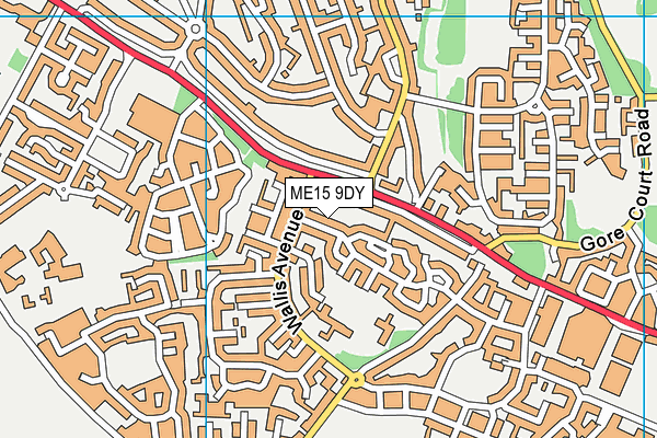 ME15 9DY map - OS VectorMap District (Ordnance Survey) ME15 9DY map - OS VectorMap District (Ordnance Survey)